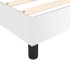 Cama box spring con colchón cuero sintético blanco 80x200