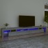 Mueble de TV con luces LED gris Sonoma 290x36,5x40