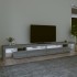 Mueble de TV con luces LED gris Sonoma 290x36,5x40