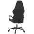 Silla gaming cuero sintético negro y