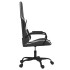 Silla gaming cuero sintético negro y