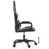 Silla gaming cuero sintético negro y