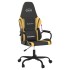 Silla gaming cuero sintético negro y