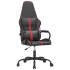 Silla gaming cuero sintético negro y rojo vino