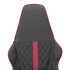 Silla gaming cuero sintético negro y rojo vino