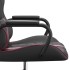 Silla gaming cuero sintético negro y rojo vino