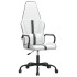 Silla gaming cuero sintético blanco y