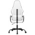 Silla gaming cuero sintético blanco y