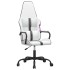 Silla gaming cuero sintético blanco y