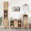 Set de muebles de baño 3 pzas madera contrachapada roble Sonoma