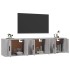 Muebles para TV de pared 3 uds gris Sonoma 57x34,5x40