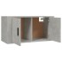 Muebles para TV de pared 3 uds gris hormigón 80x34,5x40