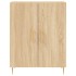 Aparador alto madera contrachapada color roble 69,5x34x180