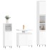 Set muebles de baño 3 piezas madera contrachapada blanco