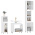 Set muebles de baño 3 piezas madera contrachapada blanco