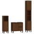 Set de muebles baño 3 pzas madera contrachapada roble