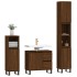 Set de muebles baño 3 pzas madera contrachapada roble