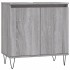 Set de muebles de baño 3 pzas madera contrachapada gris