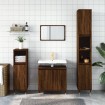 Set de muebles baño 3 pzas madera contrachapada roble marrón