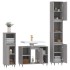 Set de muebles de baño 3 pzas madera contrachapada gris