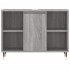 Set de muebles de baño 3 pzas madera contrachapada gris