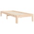 Estructura de cama con cabecero madera maciza 100x200