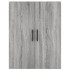 Aparador alto madera contrachapada gris sonoma 69,5x34x180