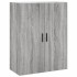 Aparador alto madera contrachapada gris sonoma 69,5x34x180