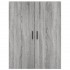 Aparador alto madera contrachapada gris sonoma 69,5x34x180