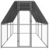 Jaula gallinero de exterior de acero galvanizado 2x6x2