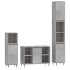 Set muebles de baño 2 piezas madera contrachapada gris