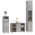 Set muebles de baño 2 piezas madera contrachapada gris