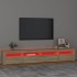 Mueble de TV con luces LED roble Sonoma 240x35x40