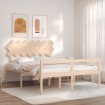 Cama para personas mayores con cabecero madera maciza 140x200cm