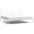 Estructura de cama con cabecero metal blanca 200x200