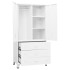 Armario industrial de metal blanco 90x50x180