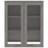 Aparador superior HAMAR pino macizo gris claro 85x35x100