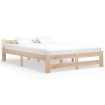 Estructura de cama de madera maciza de pino 160x200 cm