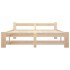 Estructura de cama de madera maciza de pino 160x200