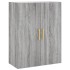 Aparador alto madera contrachapada gris sonoma 69,5x34x180