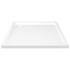 Plato de ducha cuadrado de ABS blanco 80x80