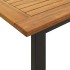 Mesa de jardín con patas en U madera maciza acacia 160x80x75