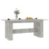 Mesa de comedor madera de ingeniería gris hormigón 180x90x76