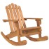 Juego de muebles de jardín Adirondack 3 piezas madera