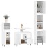 Set muebles de baño 3 piezas madera contrachapada blanco