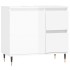 Set muebles de baño 3 piezas madera contrachapada blanco