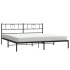 Estructura de cama con cabecero metal negro 193x203