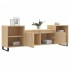 Mueble para TV madera contrachapada roble Sonoma 160x35x55