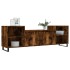 Mueble para TV madera contrachapada roble ahumado 160x35x55