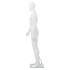 Maniquí de hombre completo base vidrio blanco brillante 185